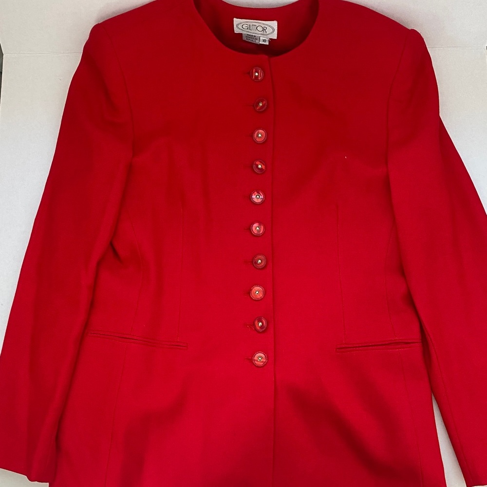 Elegant Red Women's Blazer by Gilmor
